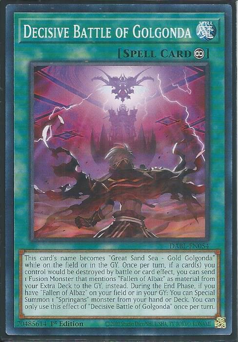 Darkwing Blast DABL-EN054 Decisive Battle of Golgonda