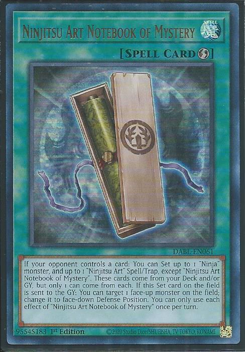 Darkwing Blast DABL-EN061 Ninjitsu Art Notebook of Mystery