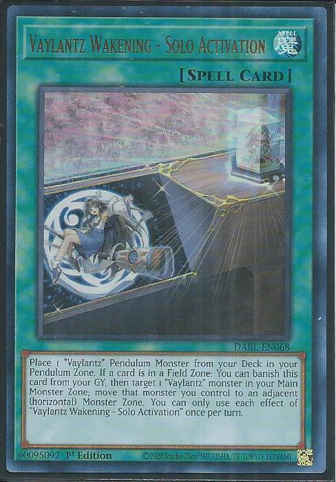 Darkwing Blast DABL-EN068 Vaylantz Wakening - Solo Activation