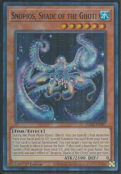 Darkwing Blast DABL-EN087 Snopios, Shade of the Ghoti