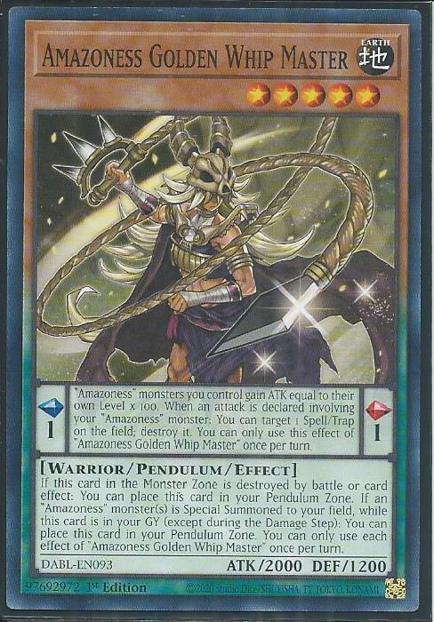 Darkwing Blast DABL-EN093 Amazoness Golden Whip Master