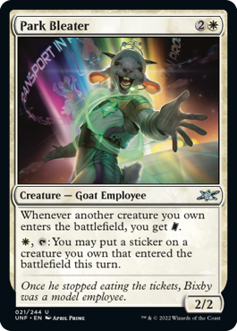 MTG Unfinity 021/244 Park Bleater