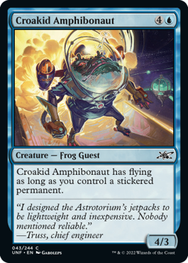 MTG Unfinity 043/244 Croakid Amphibonaut