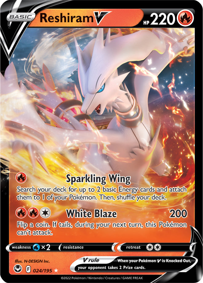 SWSH Silver Tempest 024/195 Reshiram V