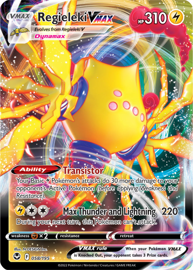 SWSH Silver Tempest 058/195 Regieleki VMAX