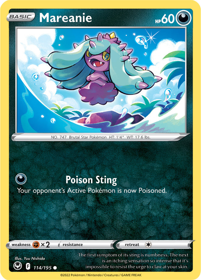 SWSH Silver Tempest 114/195 Mareanie