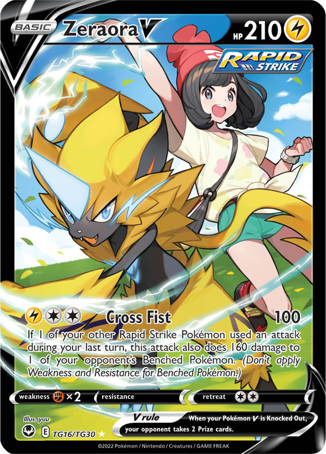 SWSH Silver Tempest TG16-TG30 Zeraora V