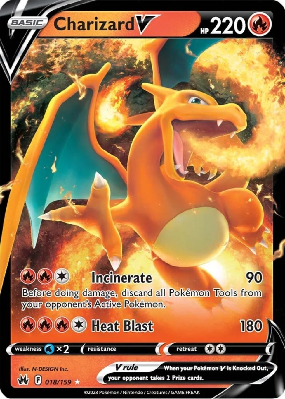 SWSH Crown Zenith 018/159 Charizard V