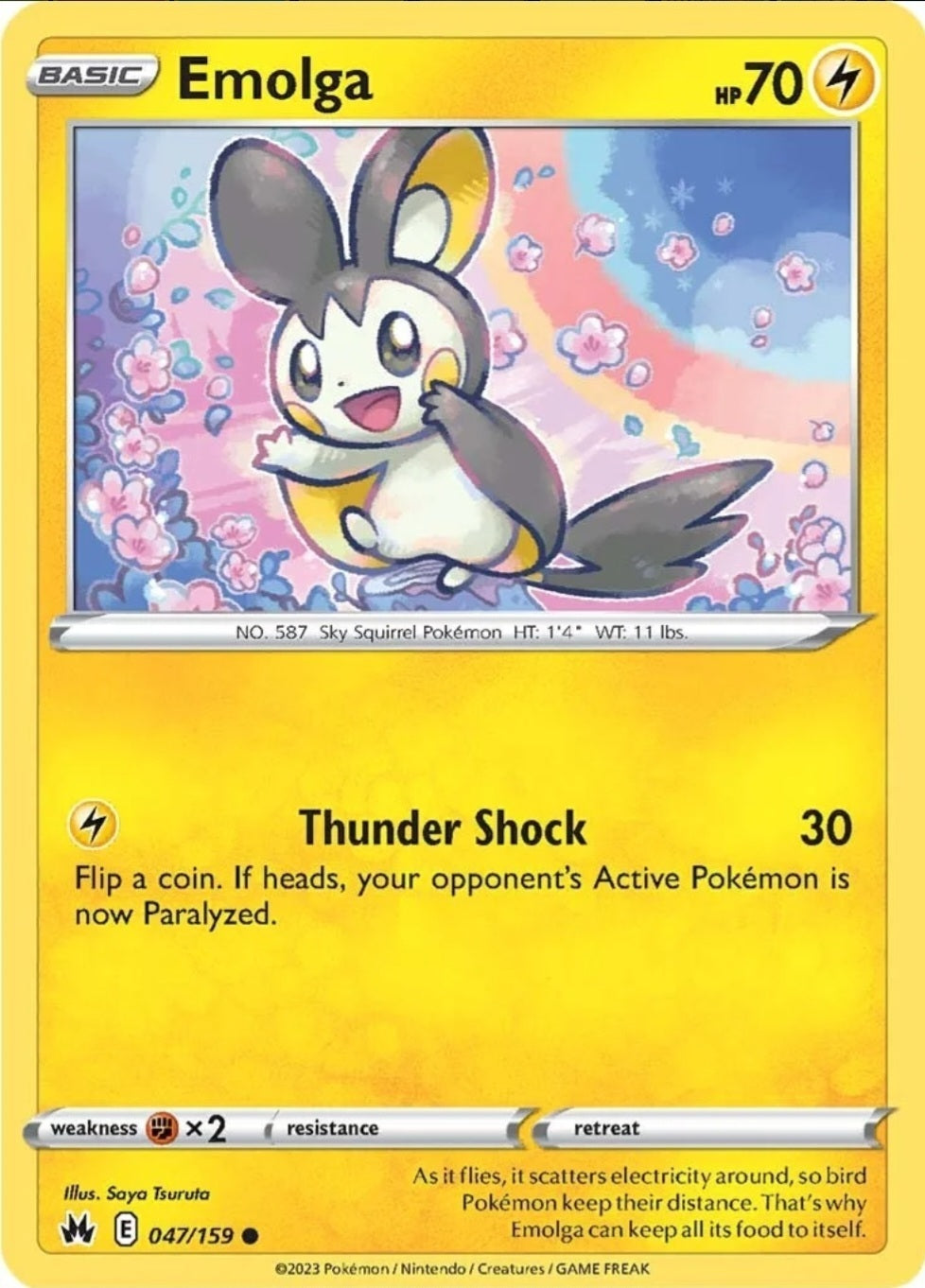 SWSH Crown Zenith 047/159 Emolga