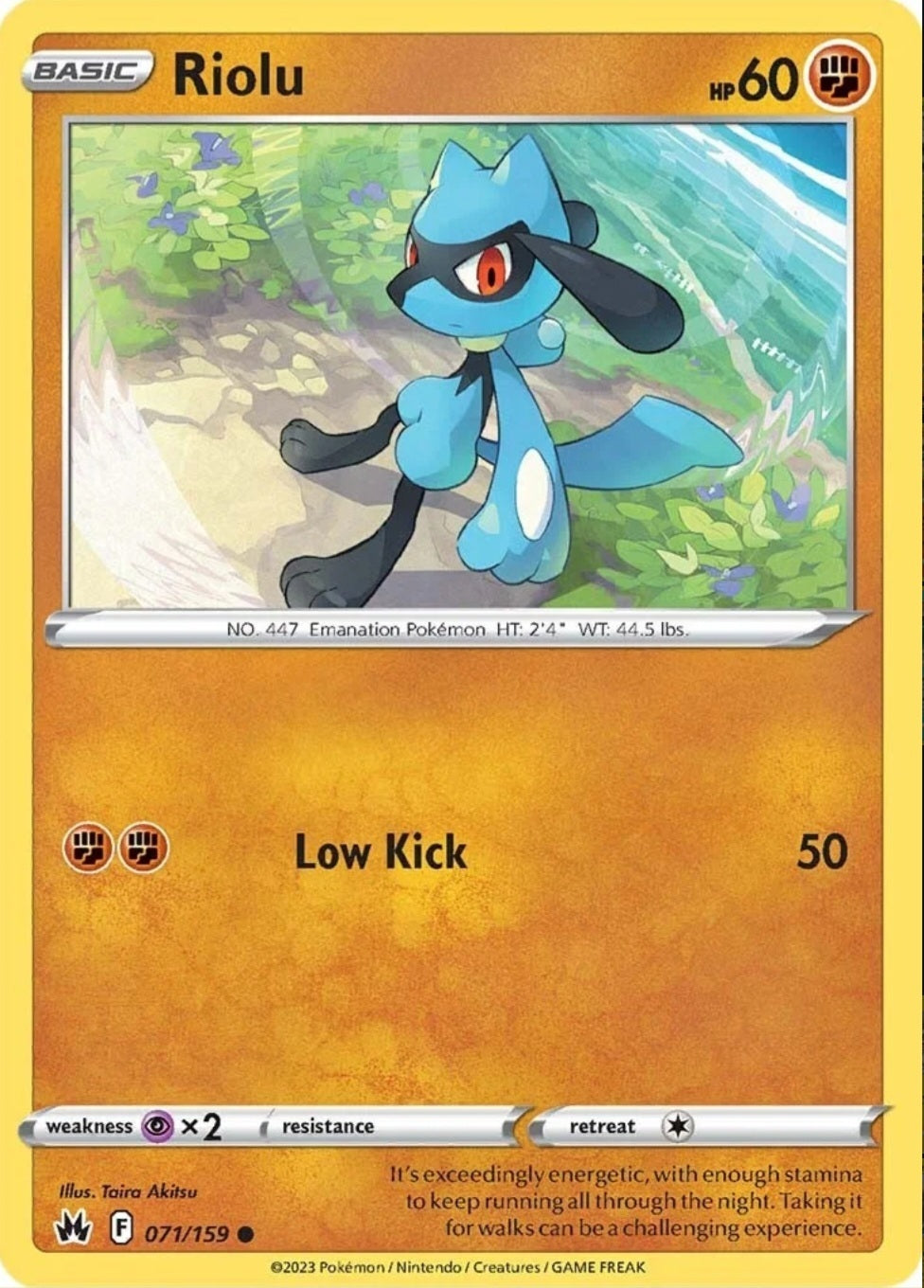 SWSH Crown Zenith 071/159 Riolu