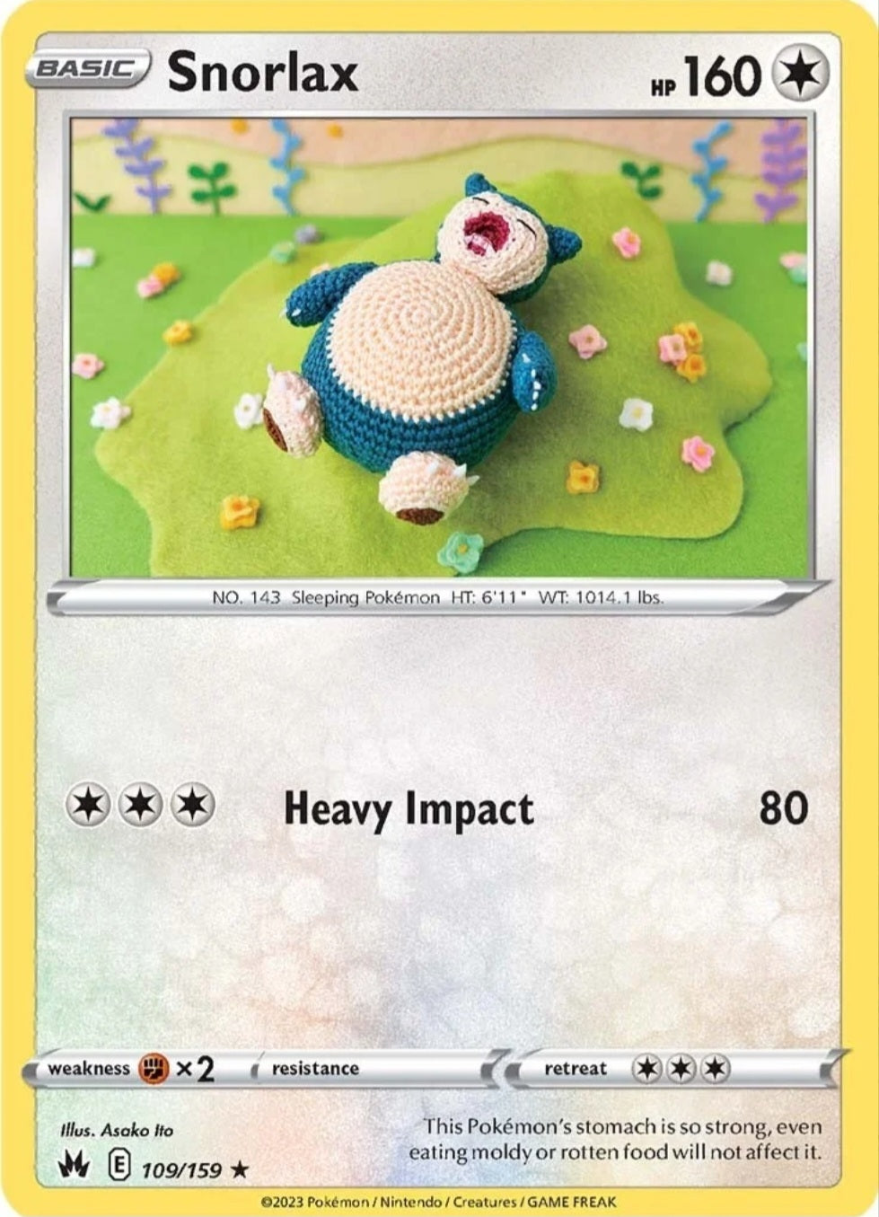 SWSH Crown Zenith 109/159 Snorlax