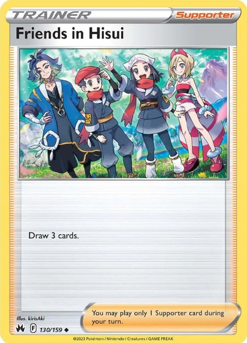 SWSH Crown Zenith 130/159 Friends in Hisui