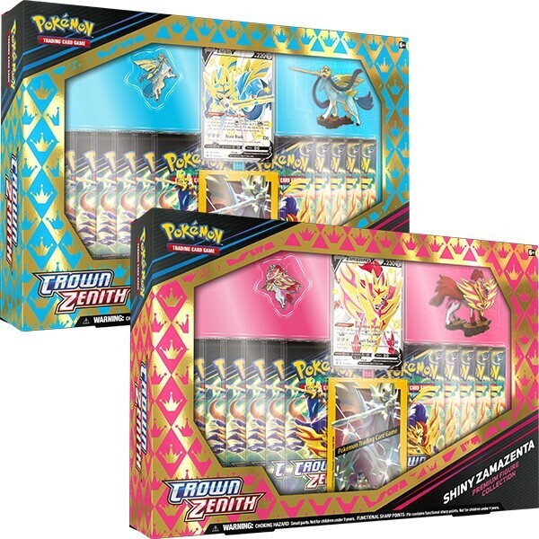 Pokémon TCG: Sword & Shield 12.5 Crown Zenith Premium Figure Collection - Shiny Zacian/Shiny Zamazenta