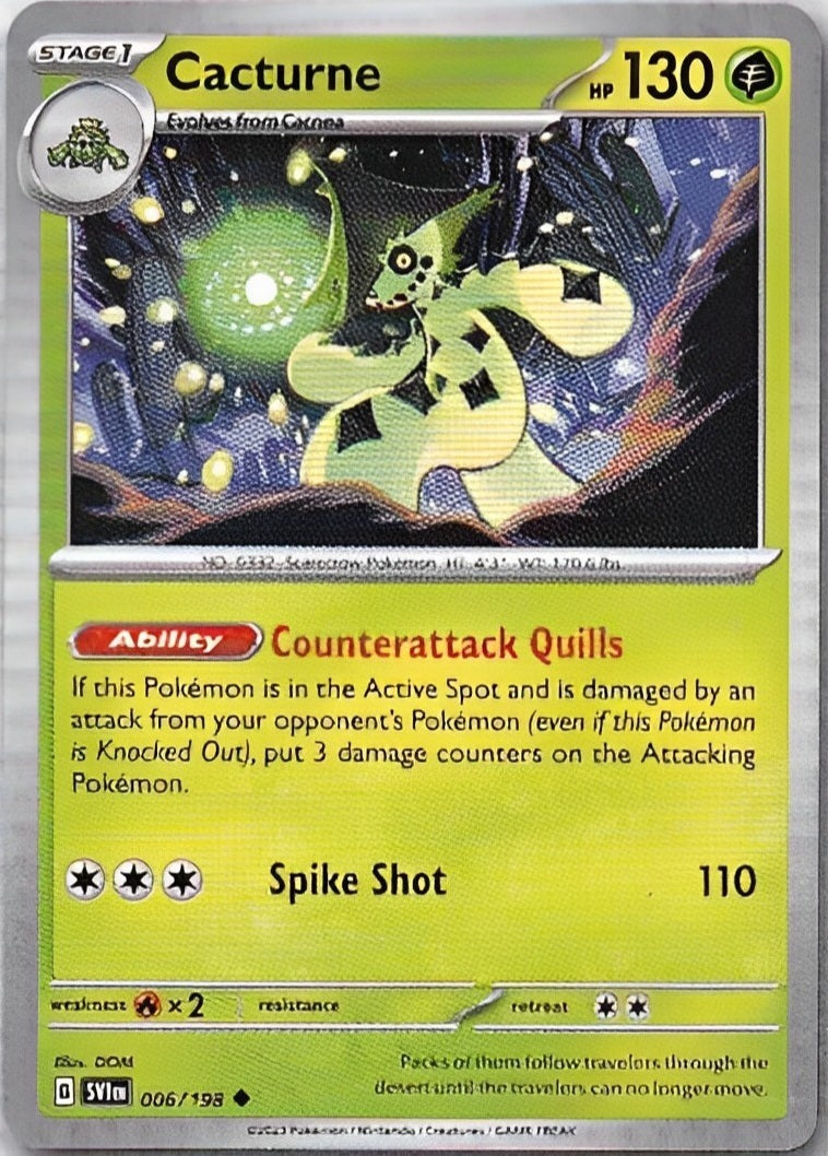 Scarlet & Violet Base Set 006/198 Cacturne