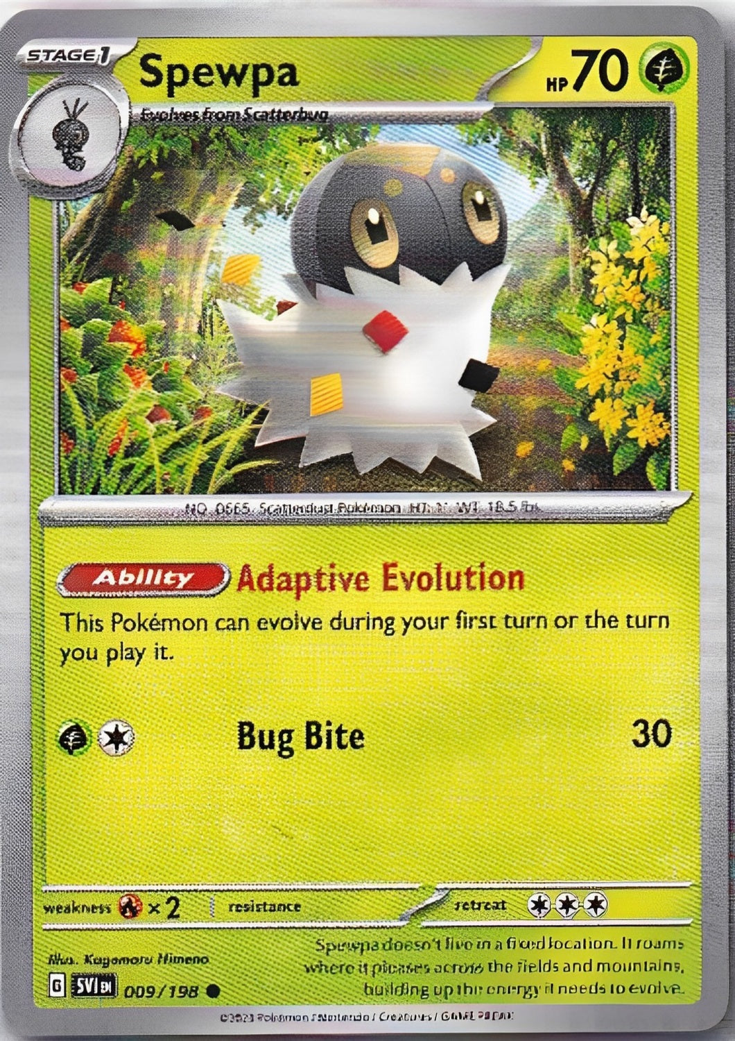 Scarlet & Violet Base Set 009/198 Spewpa