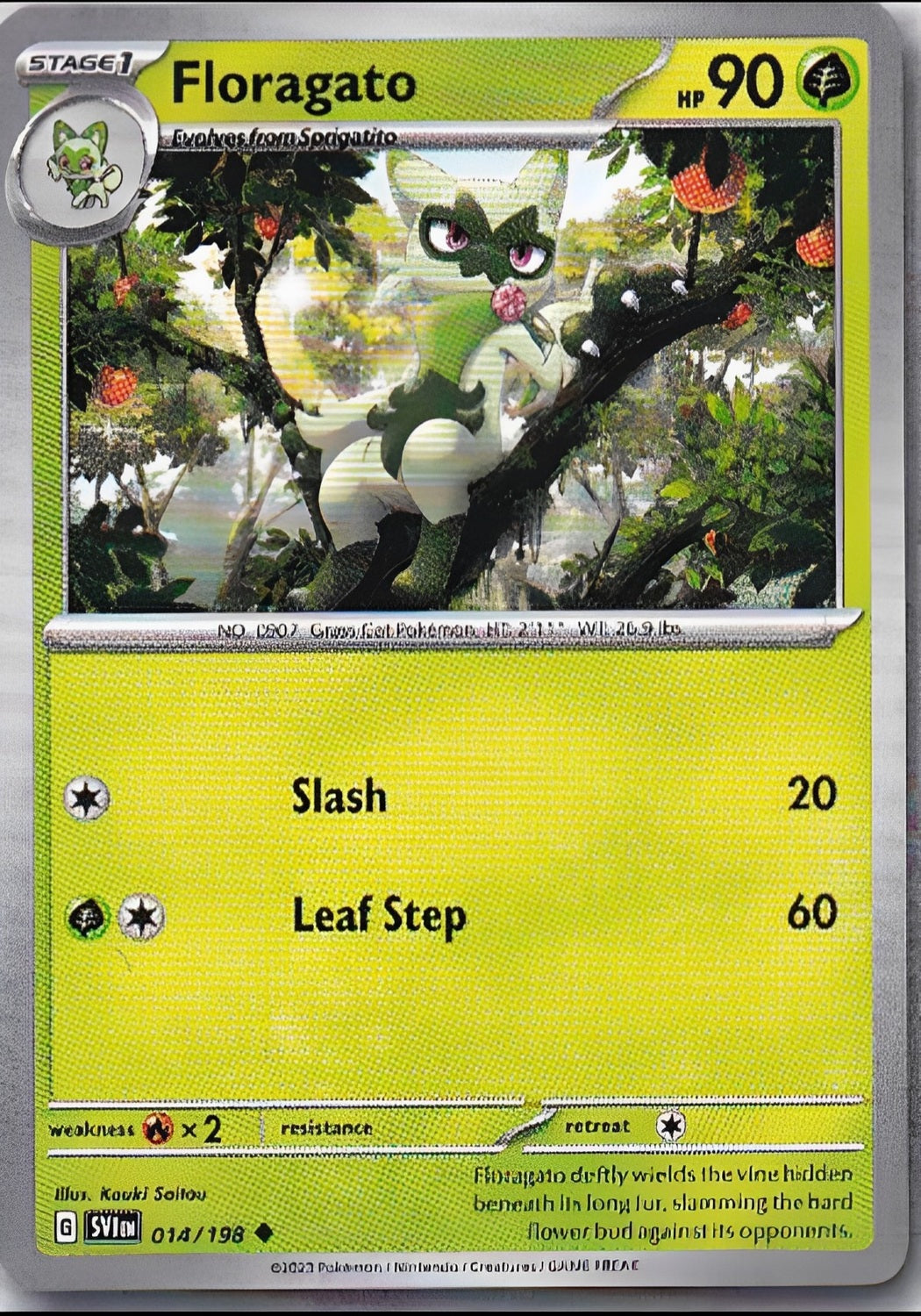 Scarlet & Violet Base Set 014/198 Floragato