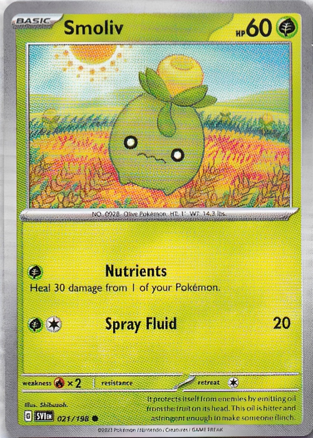 Scarlet & Violet Base Set 021/198 Smoliv