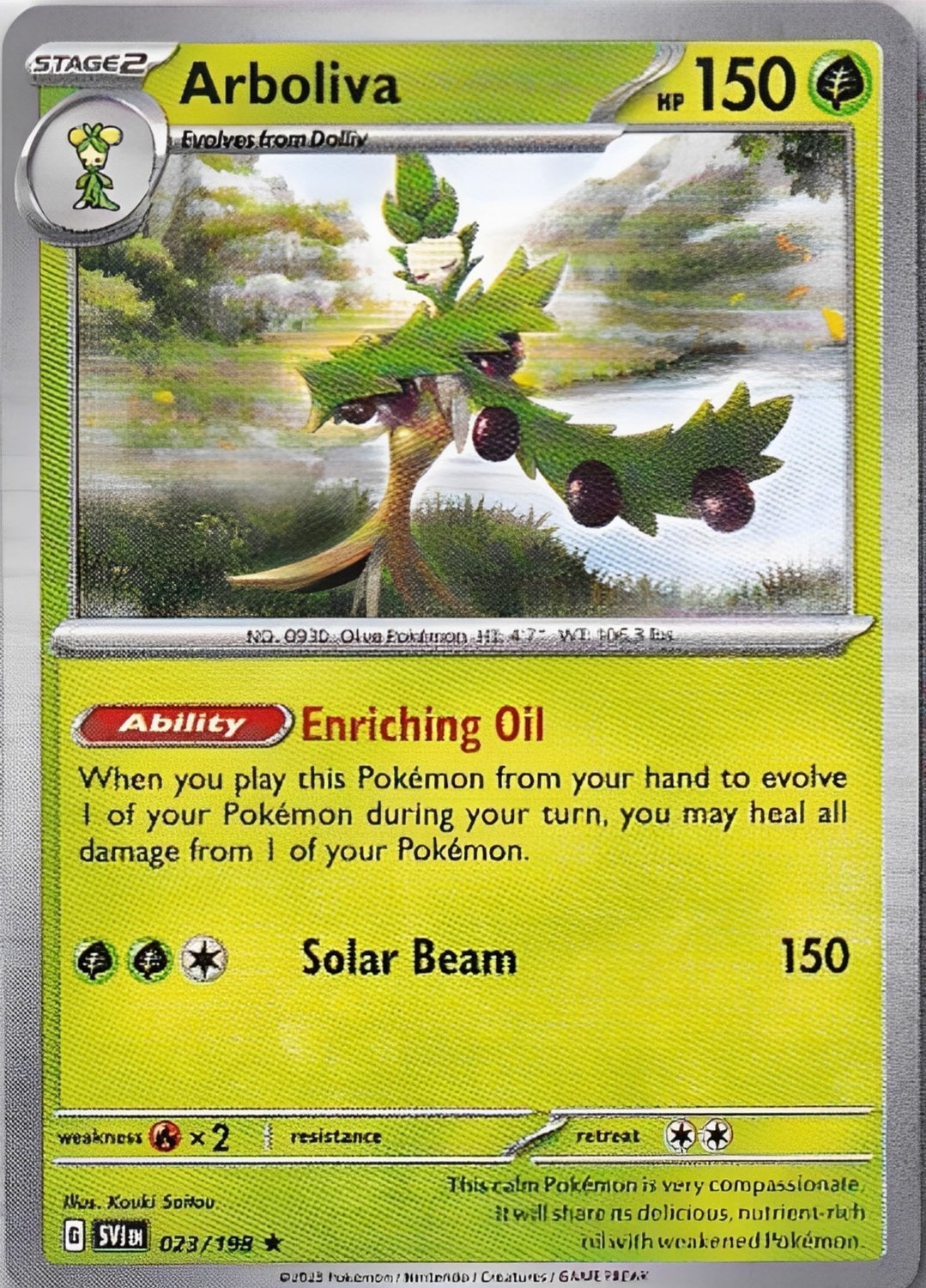 Scarlet & Violet Base Set 023/198 Arboliva