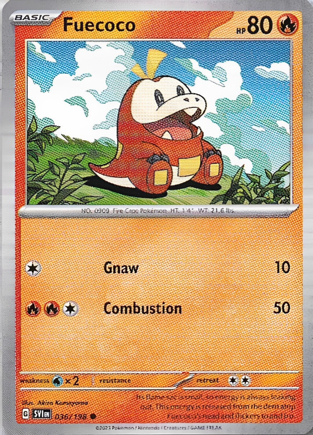 Scarlet & Violet Base Set 036/198 Fuecoco