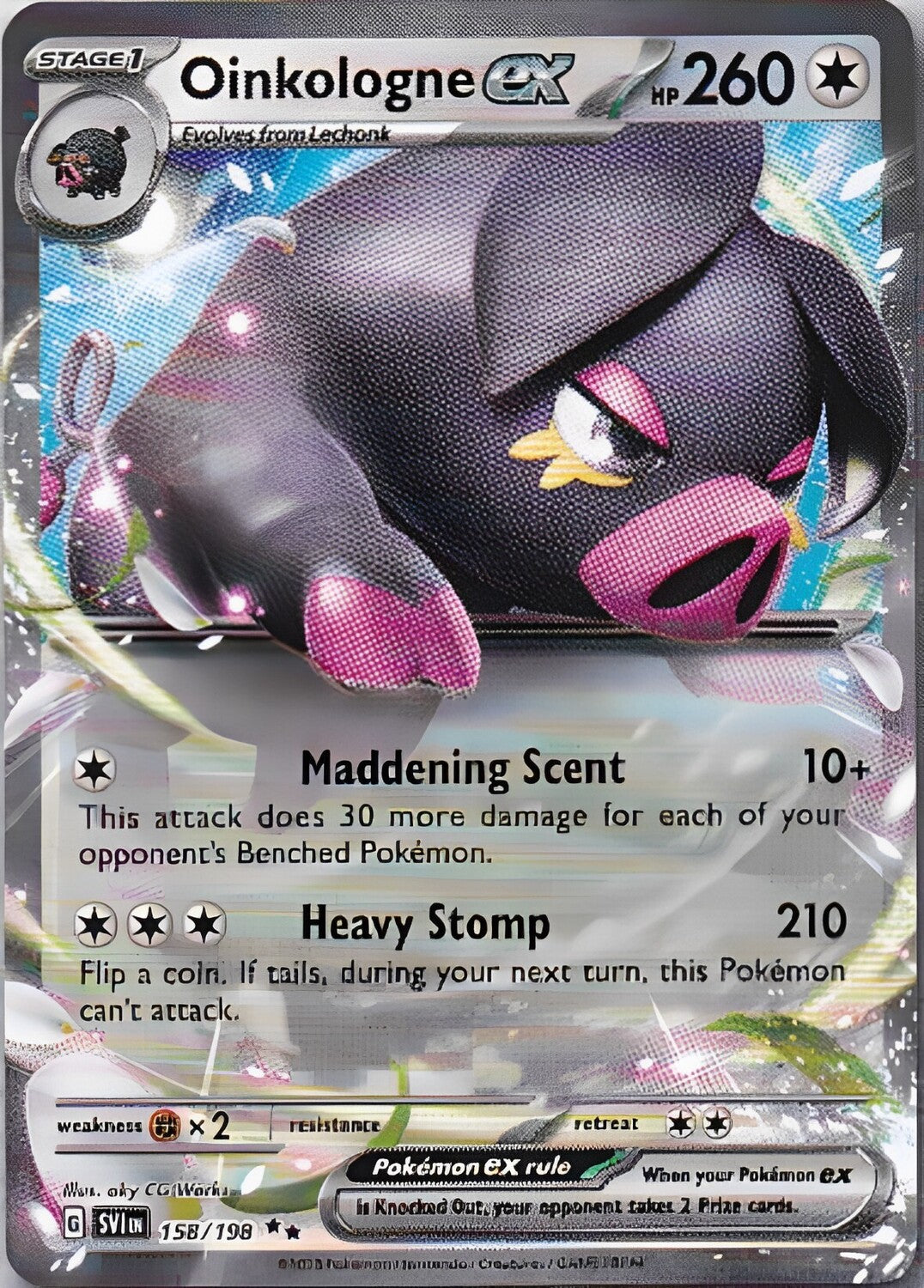 Scarlet & Violet Base Set 158/198 Oinkologne ex