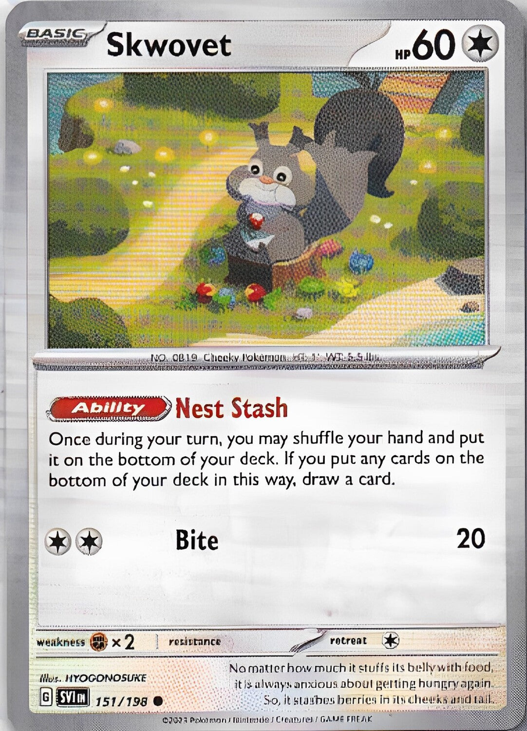 Scarlet & Violet Base Set 151/198 Skwovet