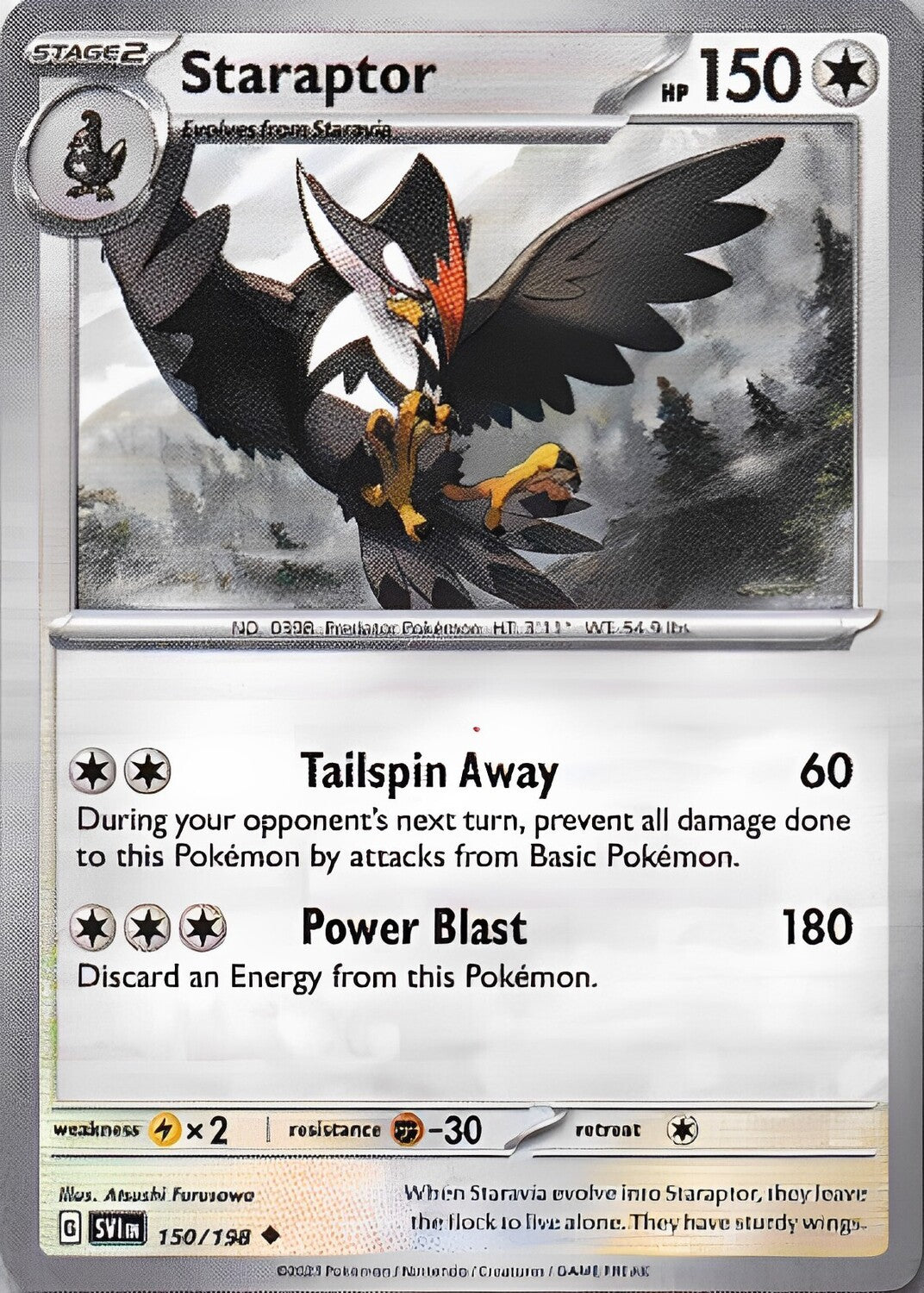 Scarlet & Violet Base Set 150/198 Staraptor