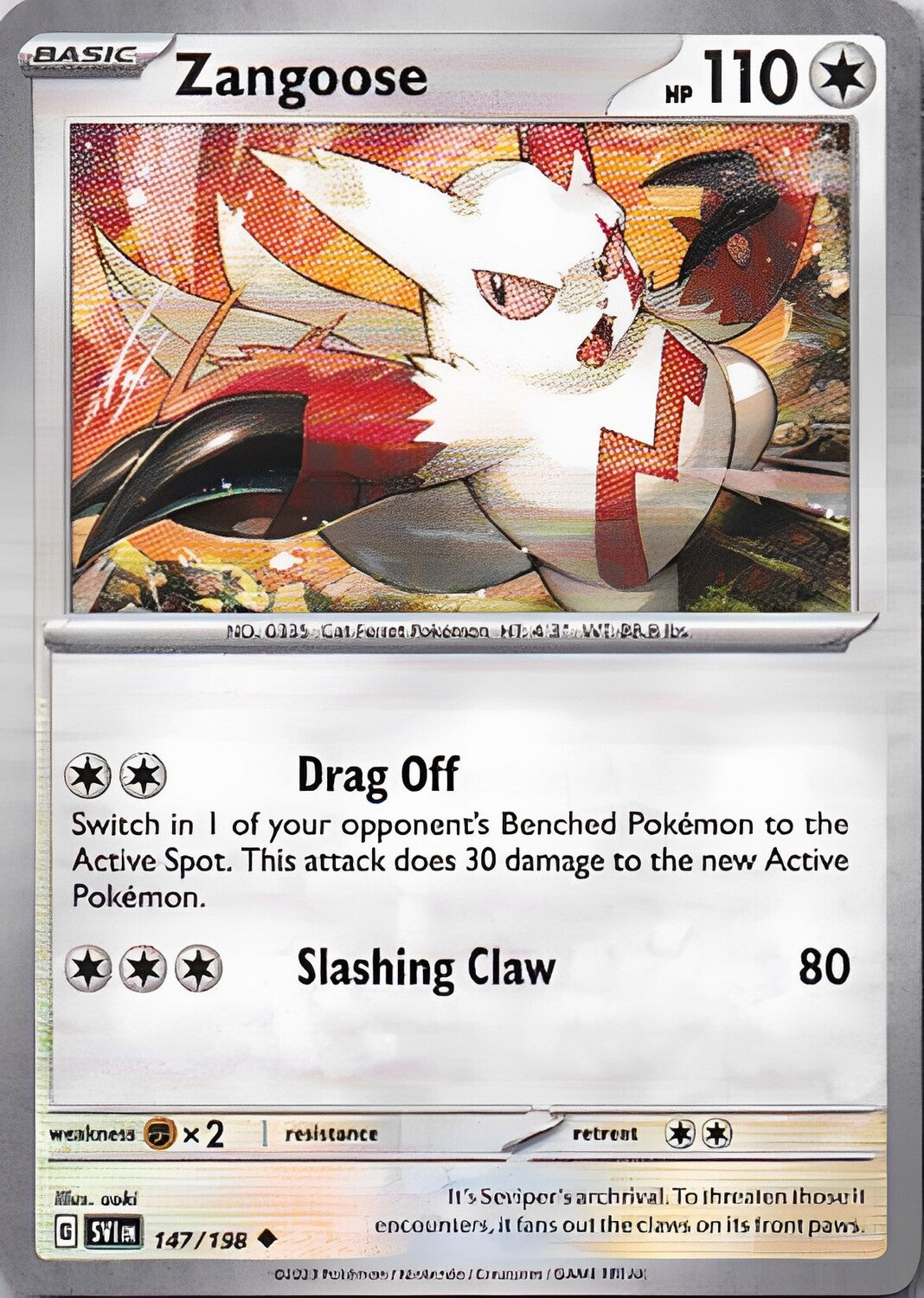 Scarlet & Violet Base Set 147/198 Zangoose