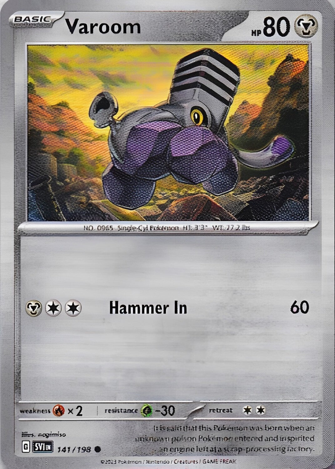 Scarlet & Violet Base Set 141/198 Varoom