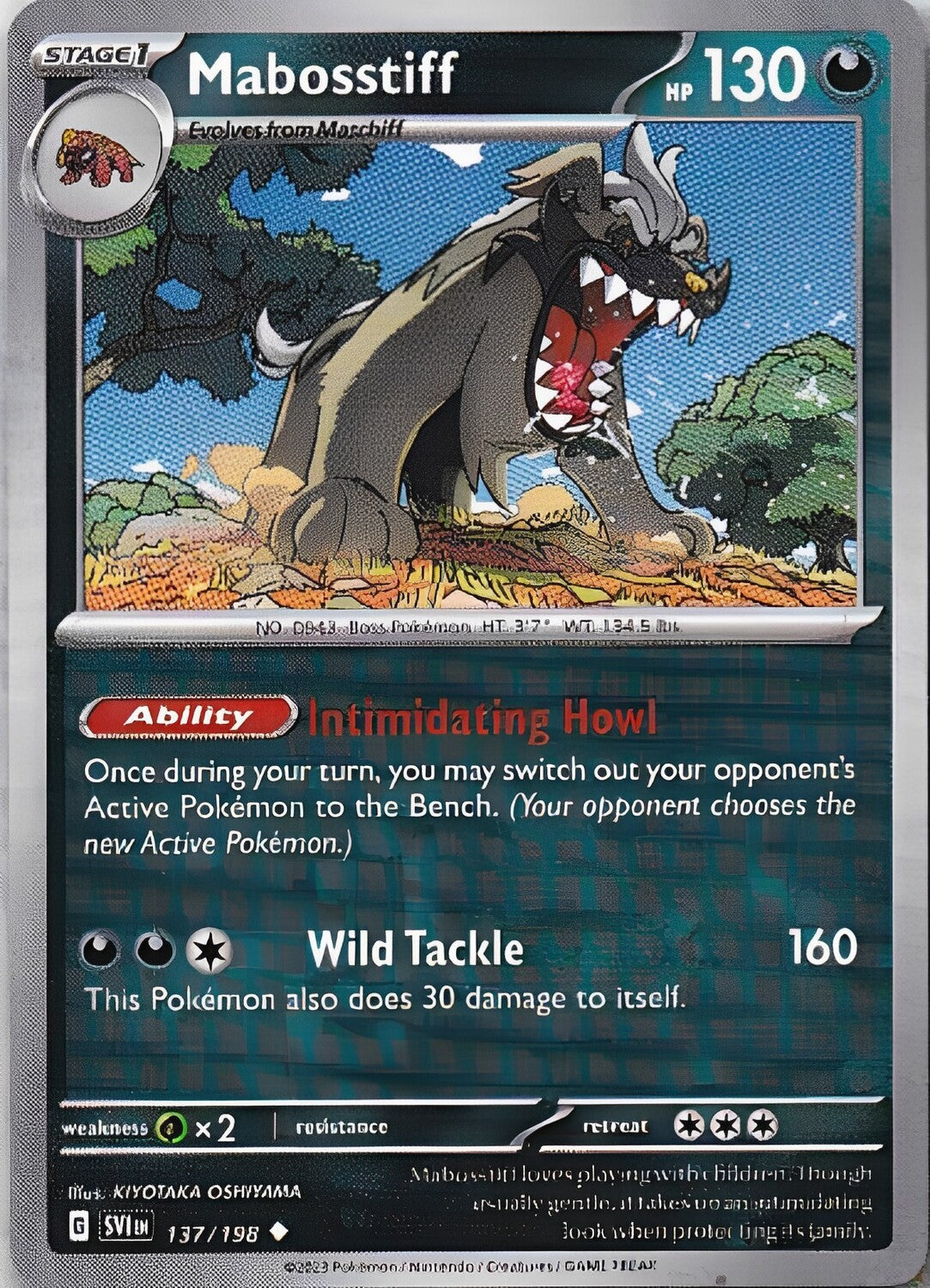 Scarlet & Violet Base Set 137/198 Mabosstiff