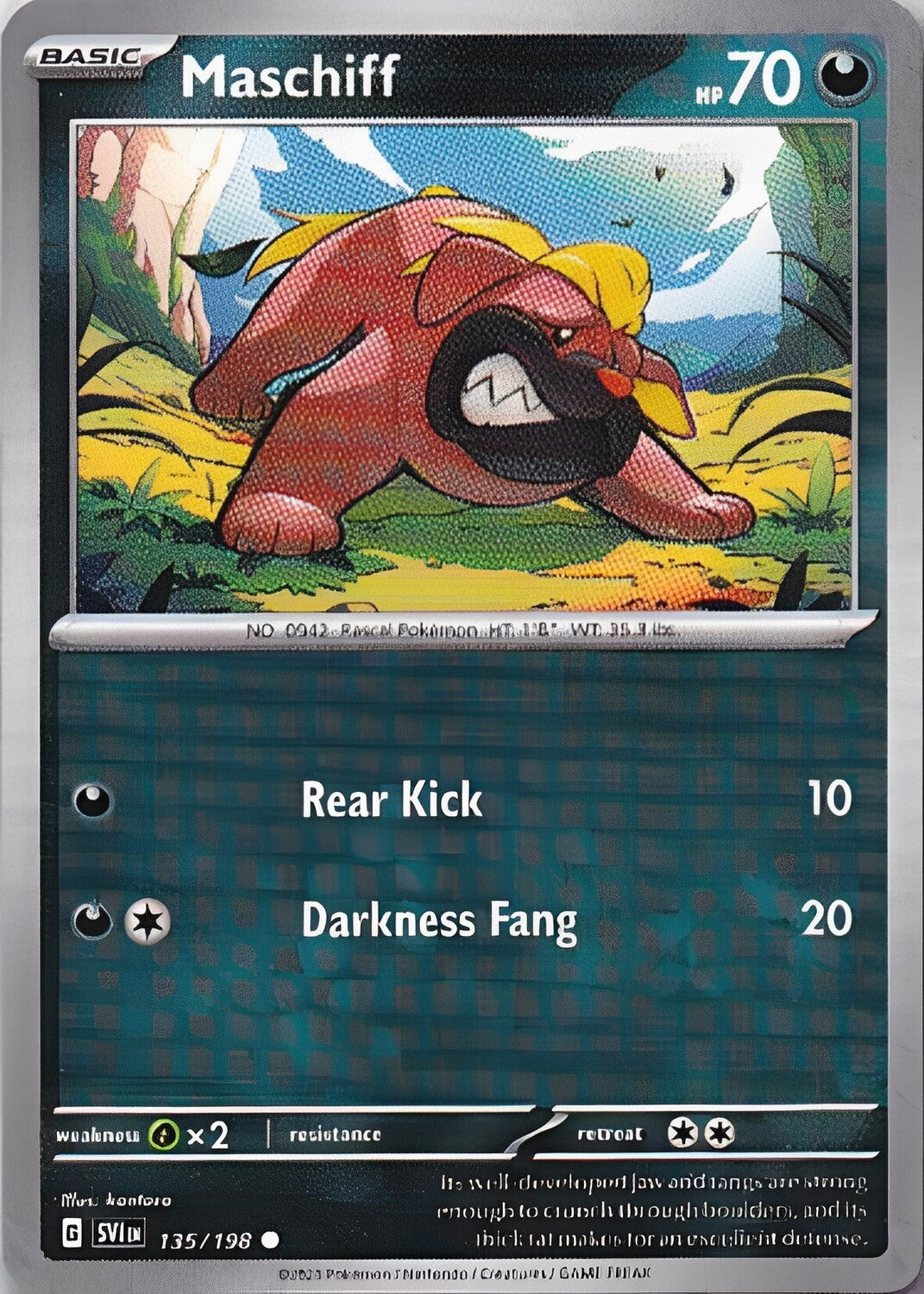 Scarlet & Violet Base Set 135/198 Maschiff