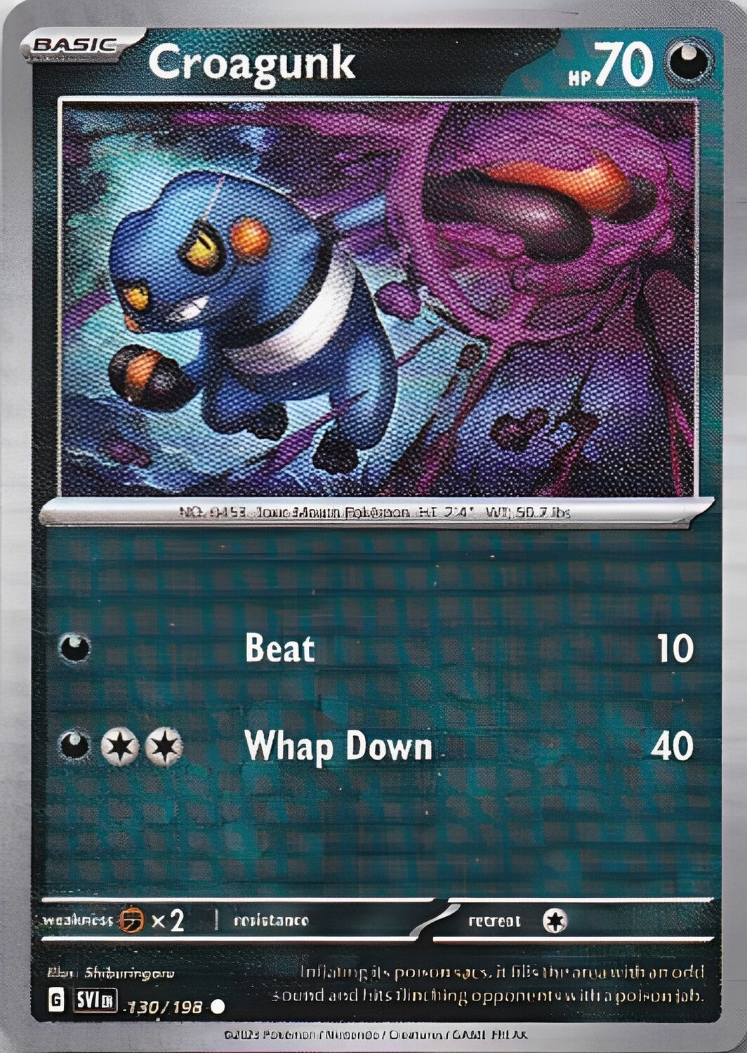 Scarlet & Violet Base Set 130/198 Croagunk