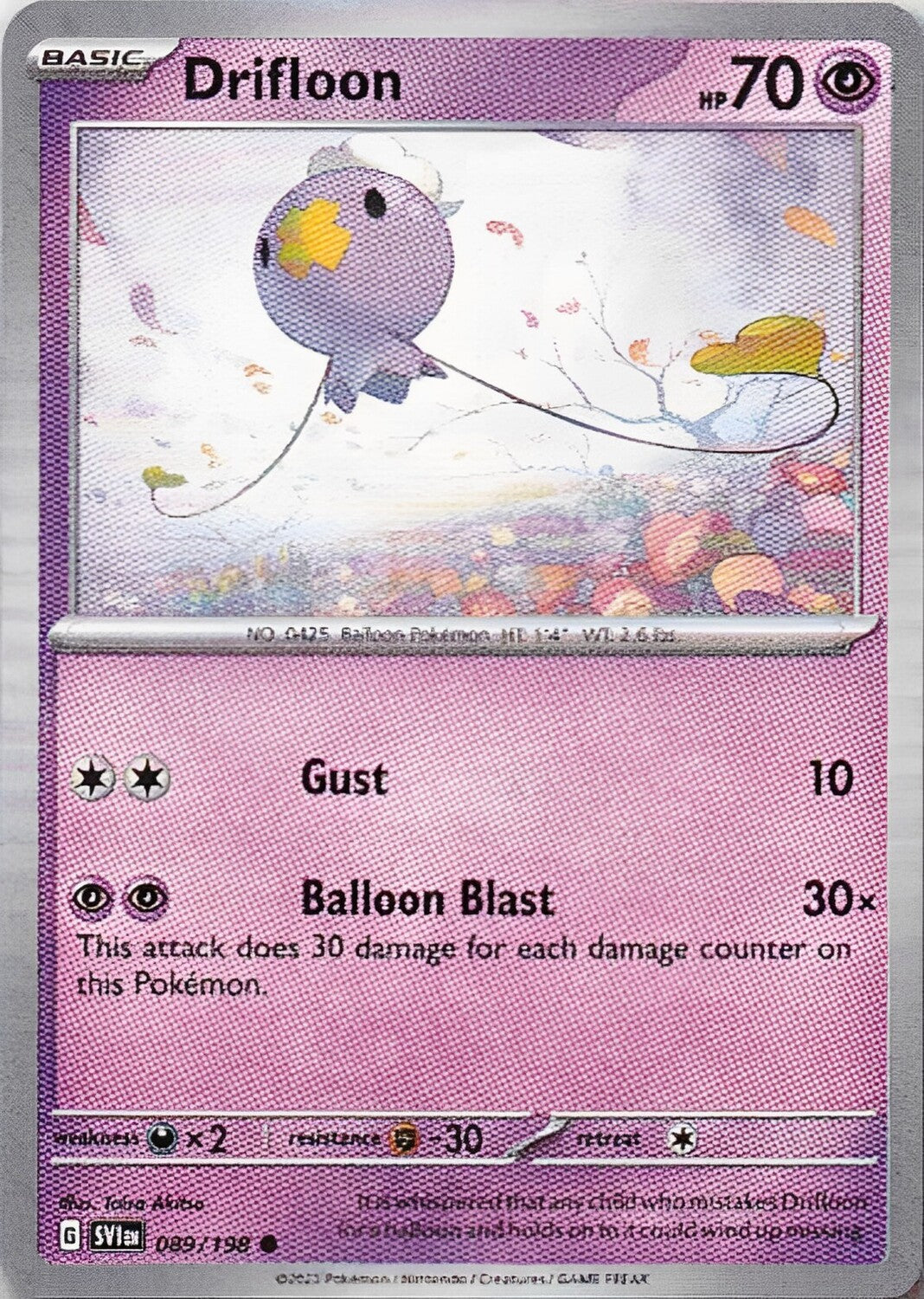 Scarlet & Violet Base Set 089/198 Drifloon