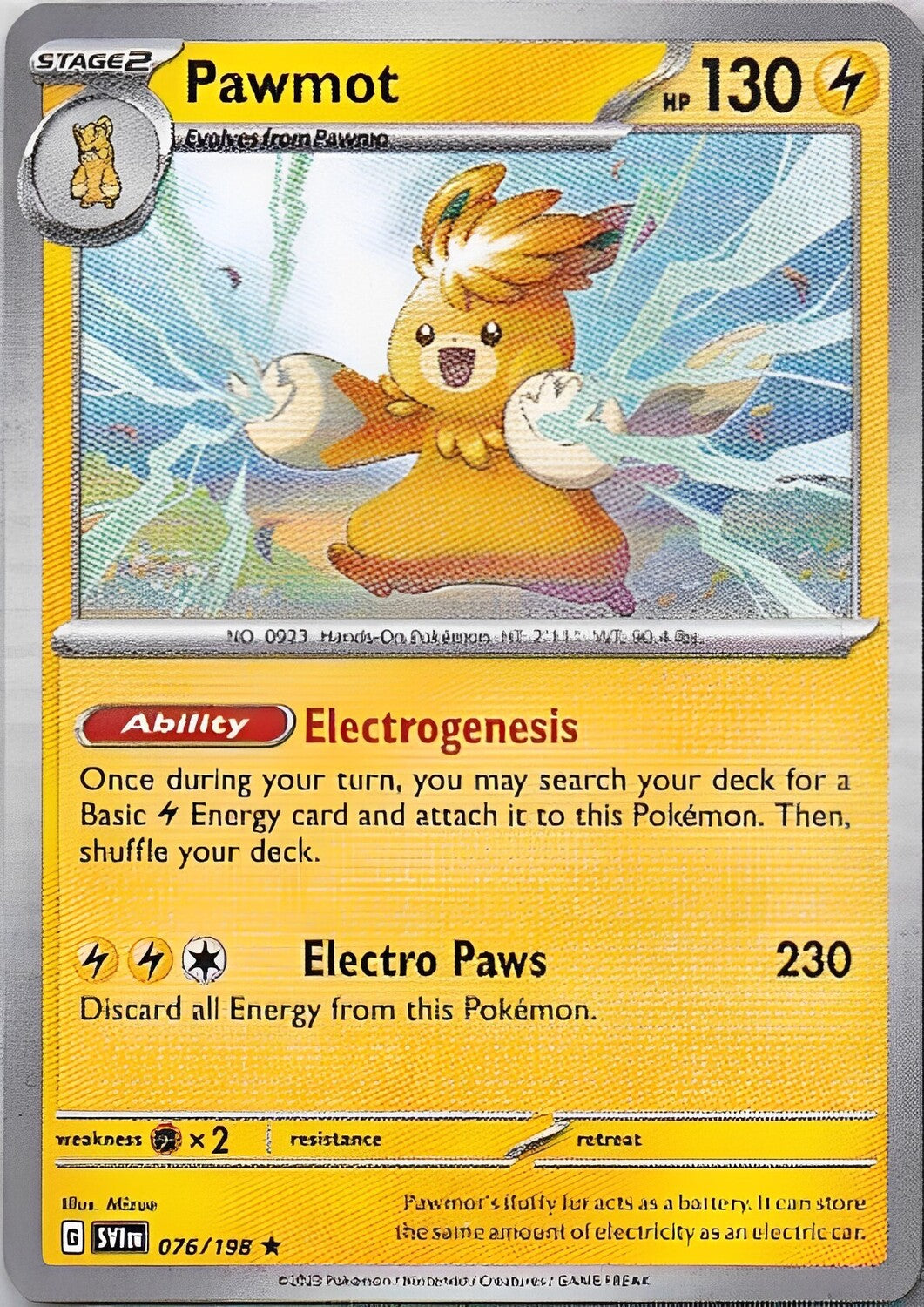 Scarlet & Violet Base Set 076/198 Pawmot