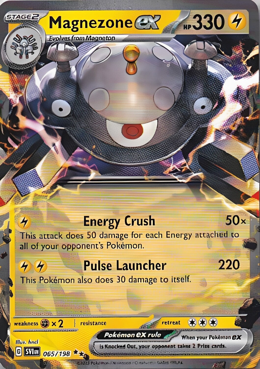 Scarlet & Violet Base Set 065/198 Magnezone ex