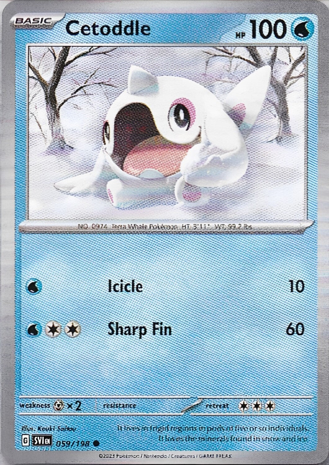 Scarlet & Violet Base Set 059/198 Cetoddle