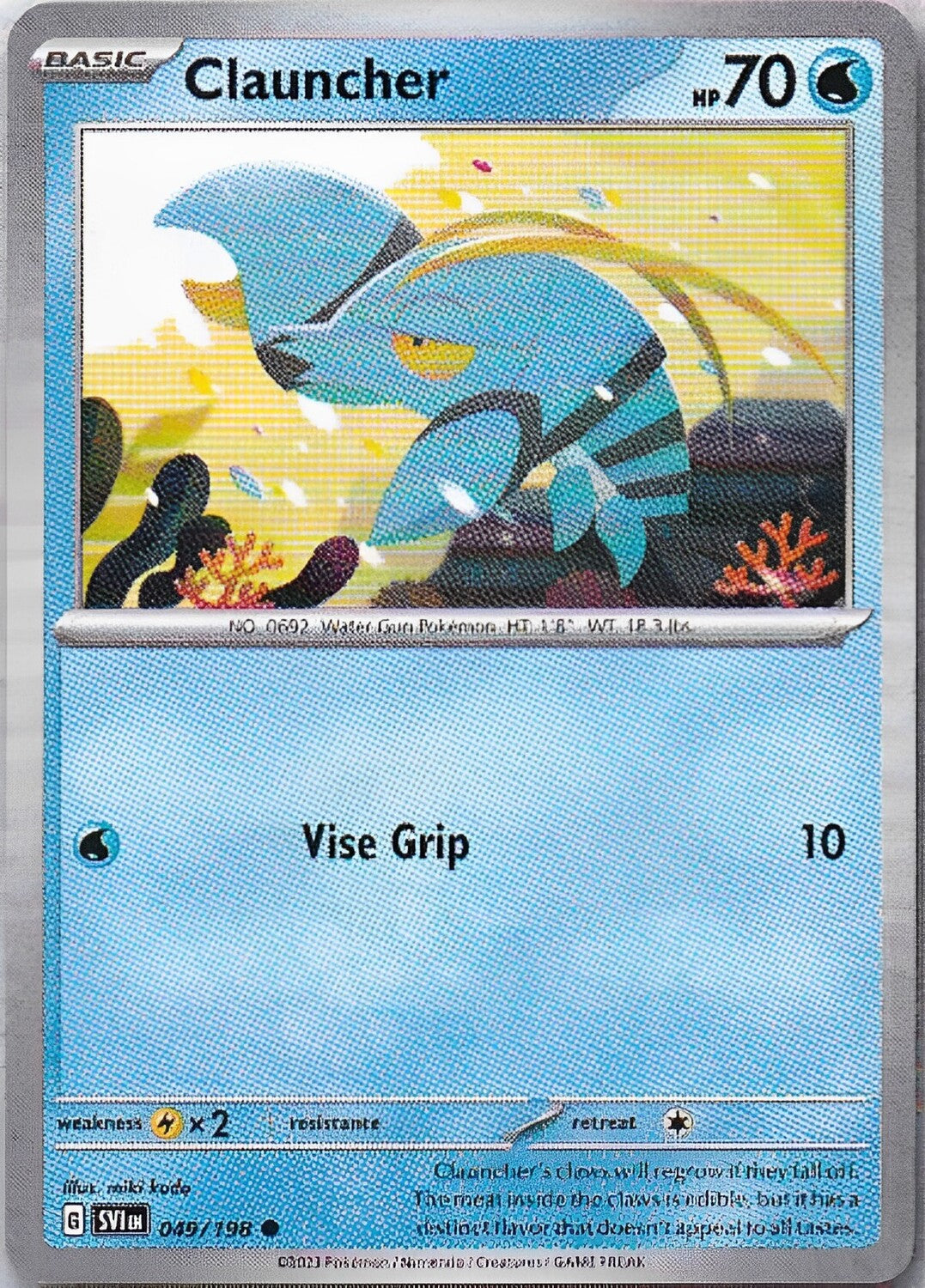 Scarlet & Violet Base Set 049/198 Clauncher