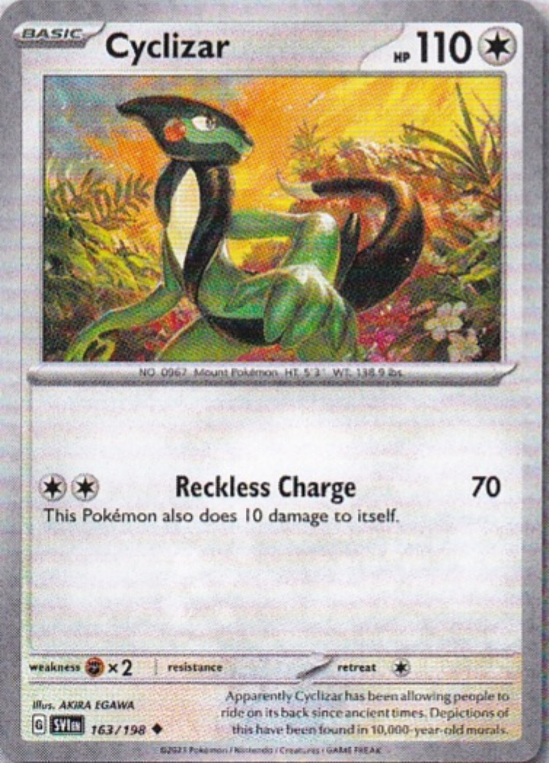 Scarlet & Violet Base Set 163/198 Cyclizar