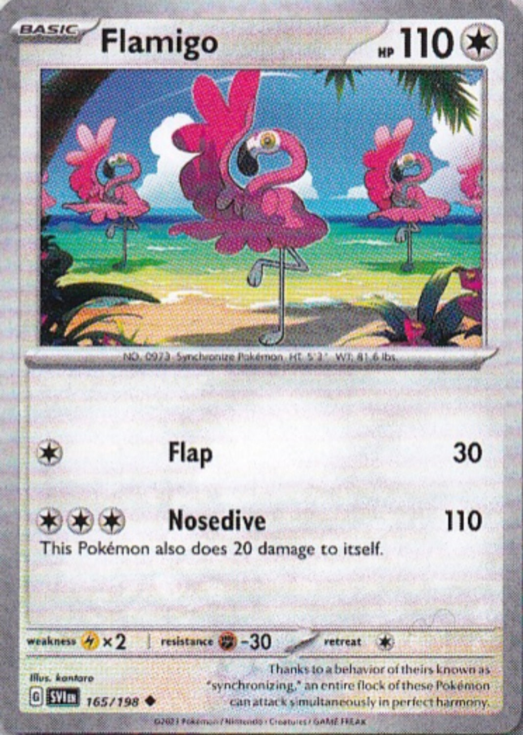 Scarlet & Violet Base Set 165/198 Flamigo