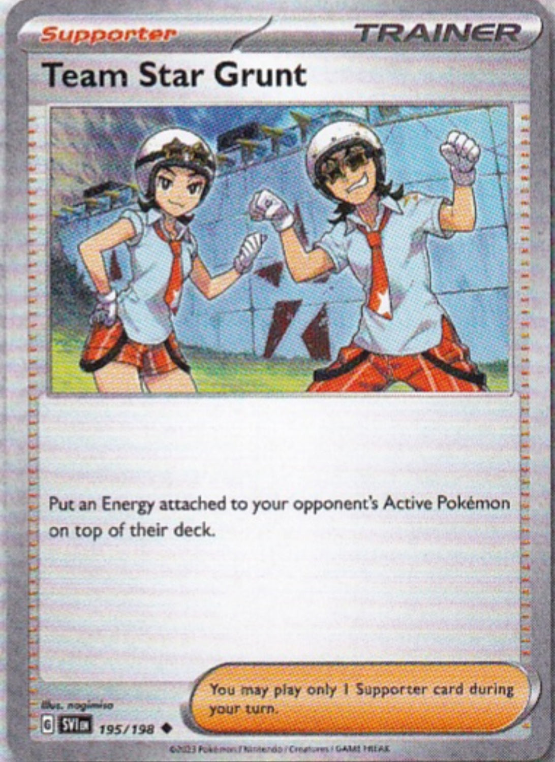 Scarlet & Violet Base Set 195/198 Team Star Grunt