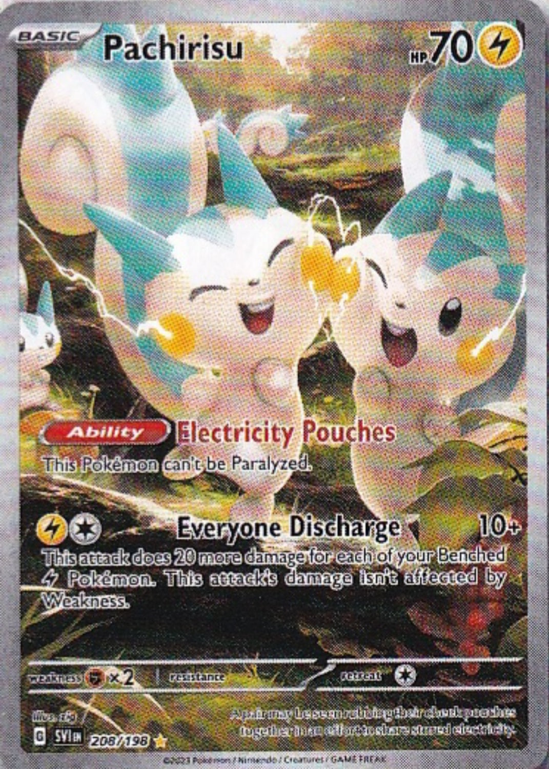 Scarlet & Violet Base Set 208/198 Pachirisu