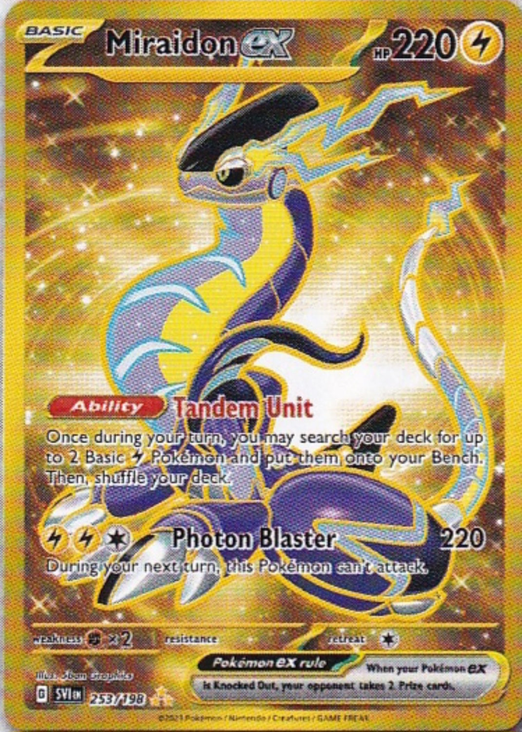 Scarlet & Violet Base Set 253/198 Miraidon ex