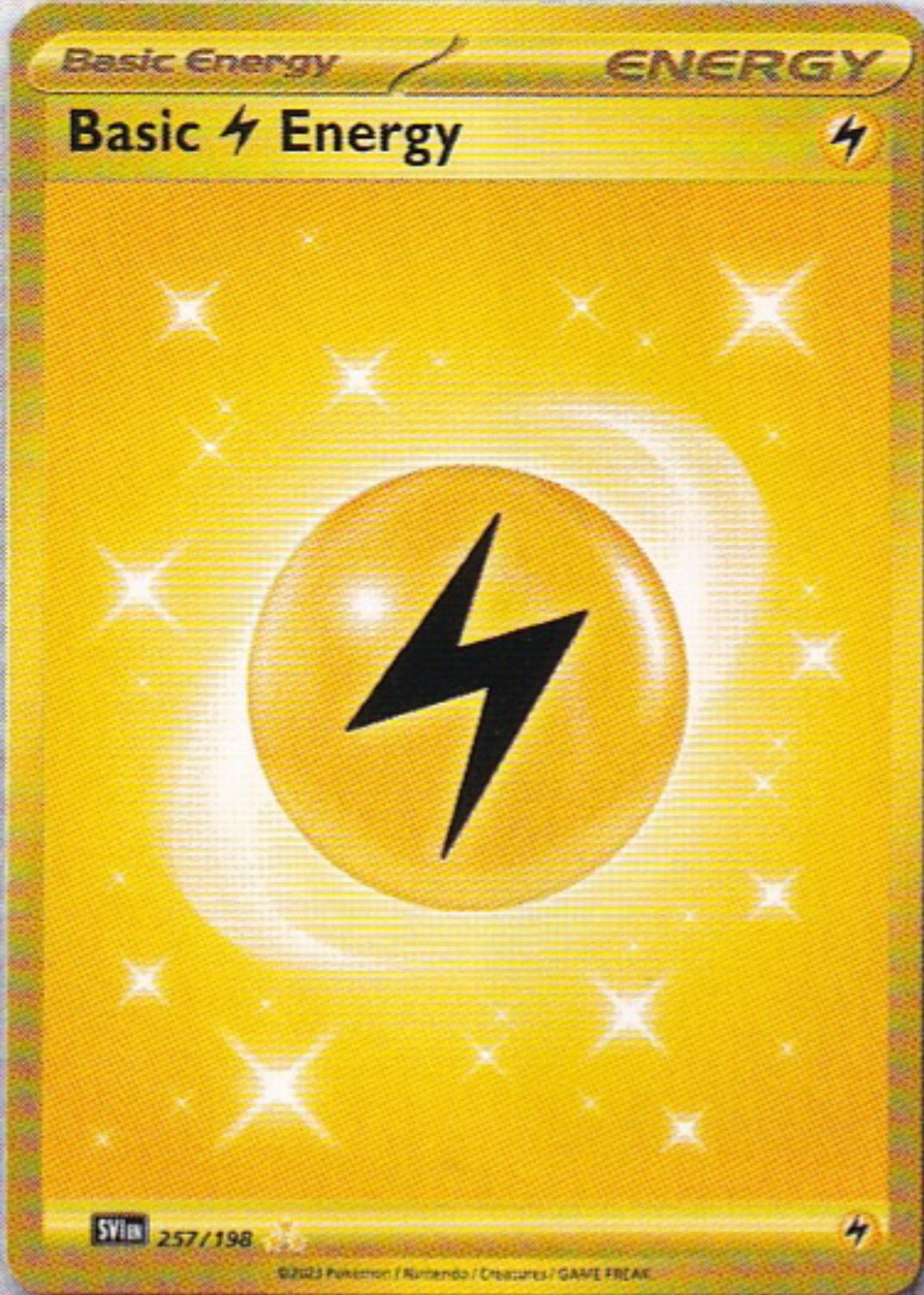 Scarlet & Violet Base Set 257/198 Basic Lightning Energy