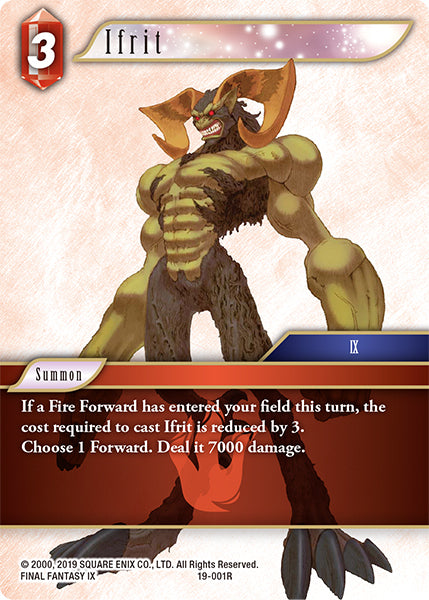 Final Fantasy Opus XIX - 19-001 Ifrit