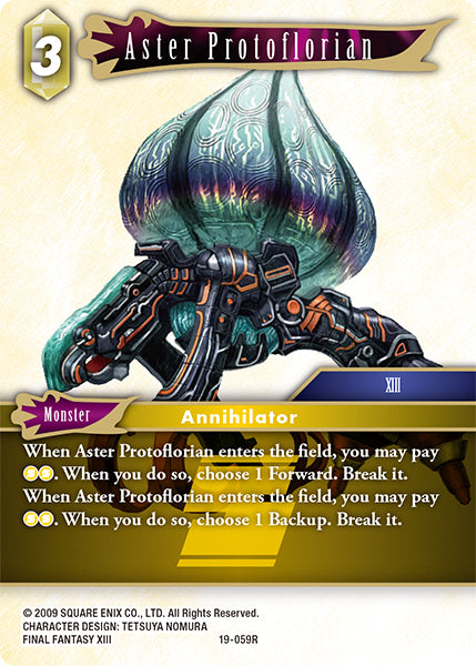 Final Fantasy Opus XIX - 19-059 Aster Protoflorian