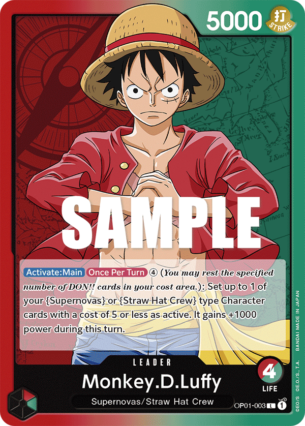 OP01-003 | L | LEADER Monkey.D.Luffy