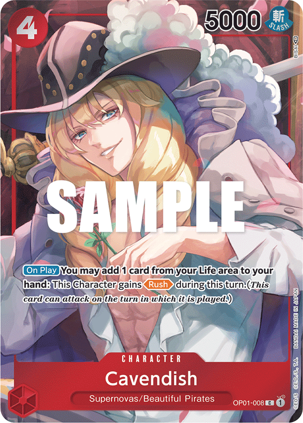 OP01-008 | C | CHARACTER Cavendish Alternate art