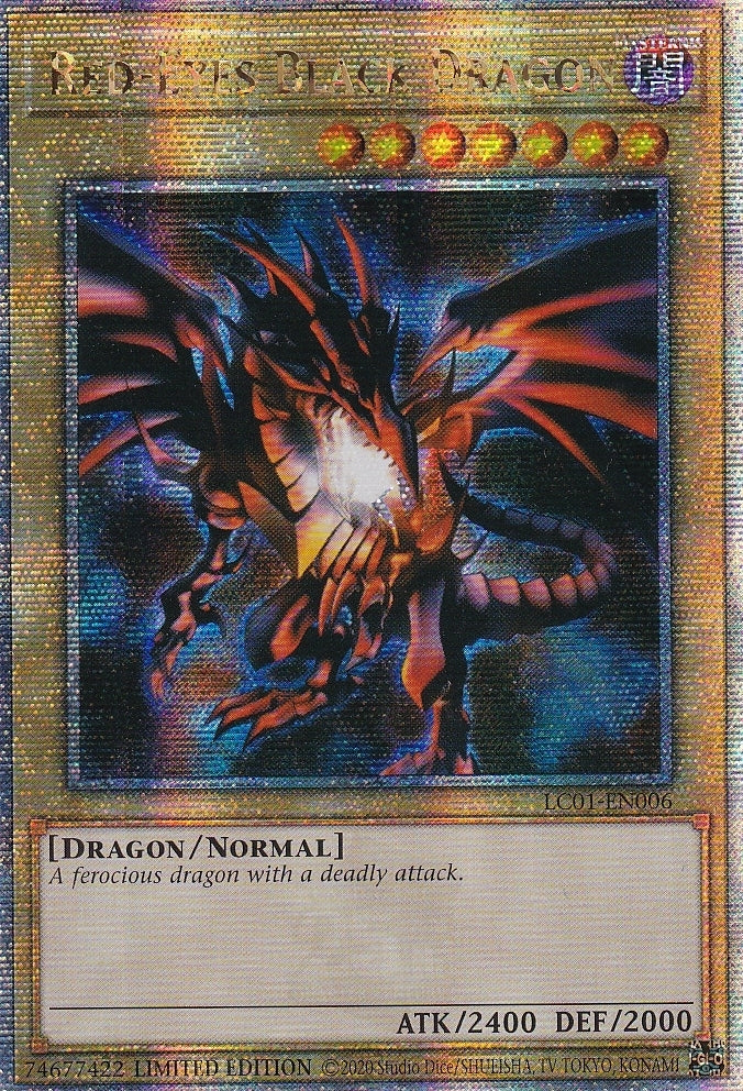 Red-Eyes Black Dragon LC01-EN006 Quarter Century Secret Rare