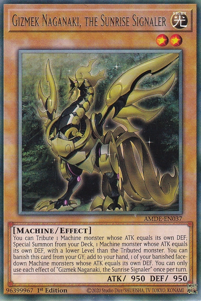 Amazing Defenders AMDE-EN037 Gizmek Naganaki, the Sunrise Signaler