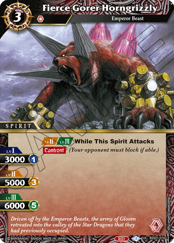 BSS01-016 Fierce Gorer Horngrizzly