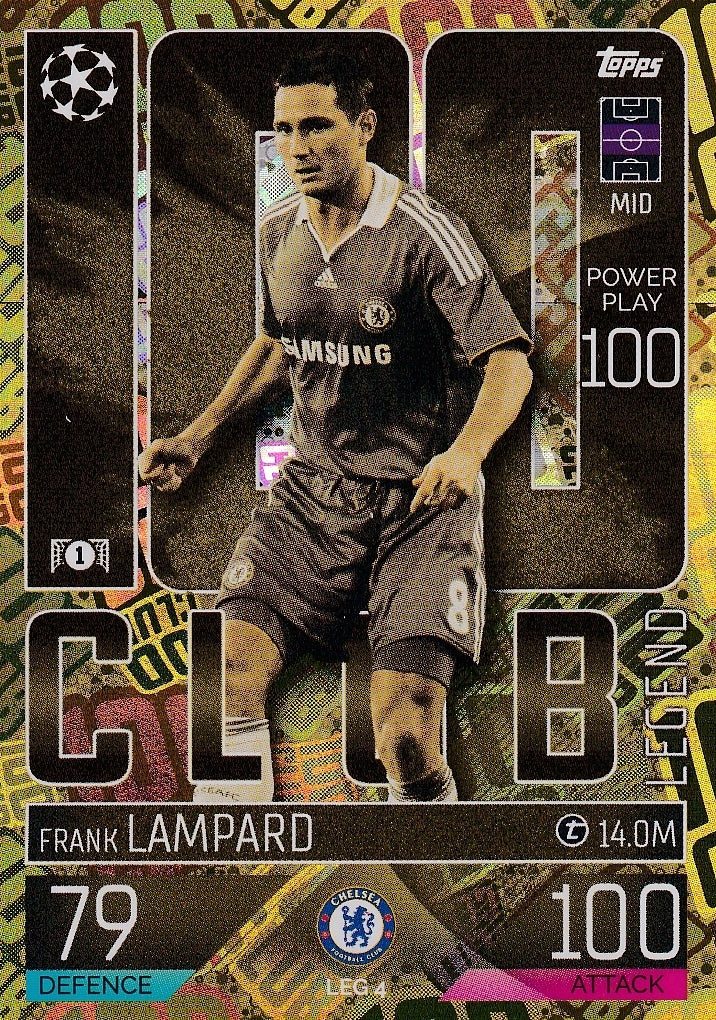 Match Attax Extra 23 100 Club FRANK LAMPARD